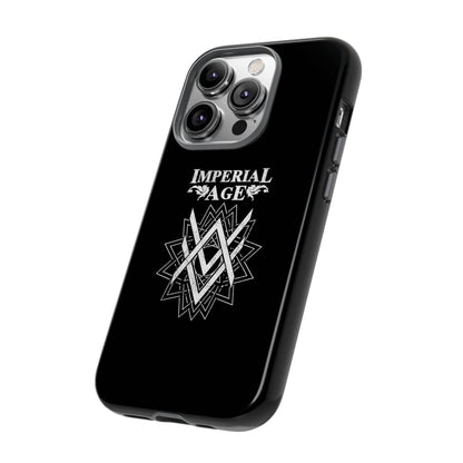 SUMMER COLLECTION - Tough iPhone Case Black (White Print)