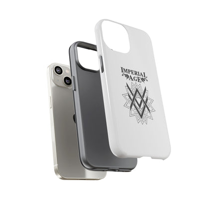 SUMMER COLLECTION - Tough iPhone Case White (Black Print)
