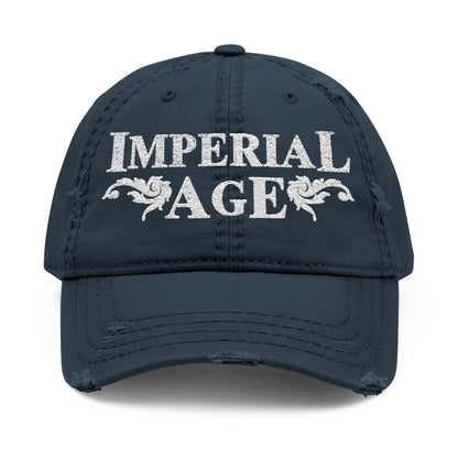 SUMMER COLLECTION - Distressed Cap (White Embroidery)
