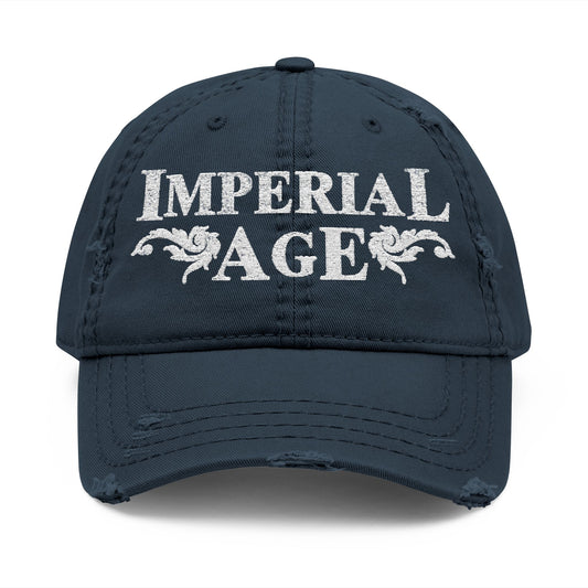 SUMMER COLLECTION - Distressed Cap (White Embroidery)