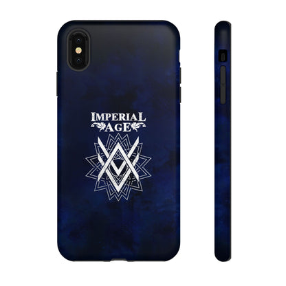 SUMMER COLLECTION - Tough iPhone Case Navy (White Print)