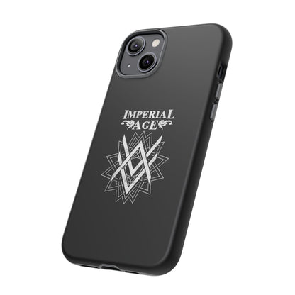 SUMMER COLLECTION - Tough iPhone Case Black (White Print)