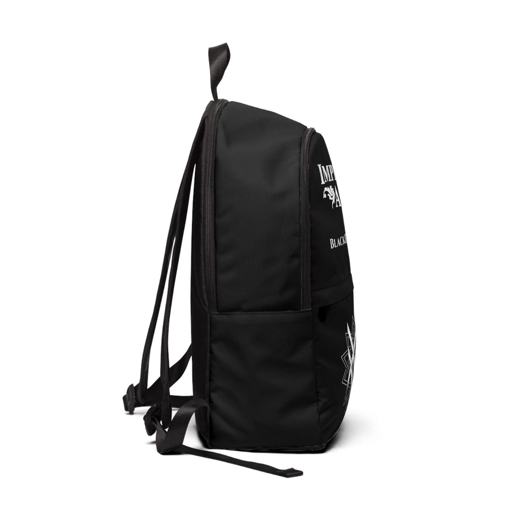 SUMMER COLLECTION - BlackBackPack (White Print)