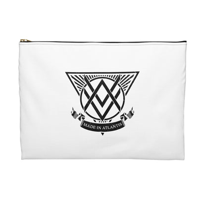 SUMMER COLLECTION - Accessory Pouch White (Black Print)