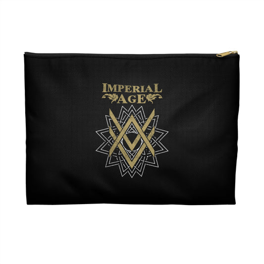 SUMMER COLLECTION - Accessory Pouch Black (Gold-White Print)