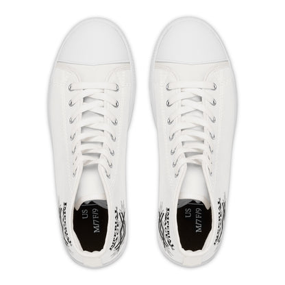 SUMMER COLLECTION - Women's Sneakers White (Black Print)