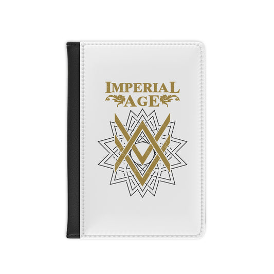 SUMMER COLLECTION - Passport Cover White (Gold-Black Print)