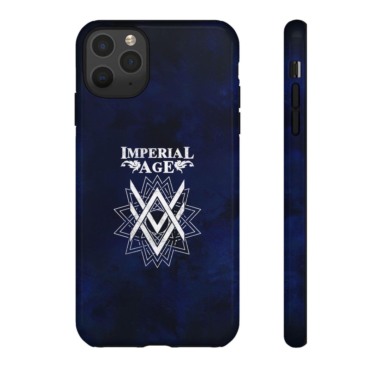 SUMMER COLLECTION - Tough iPhone Case Navy (White Print)
