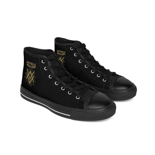 SUMMER COLLECTION - Men's Sneakers Black (Gold Print)