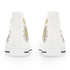 SUMMER COLLECTION - Women's Sneakers White (Gold-Black Print)