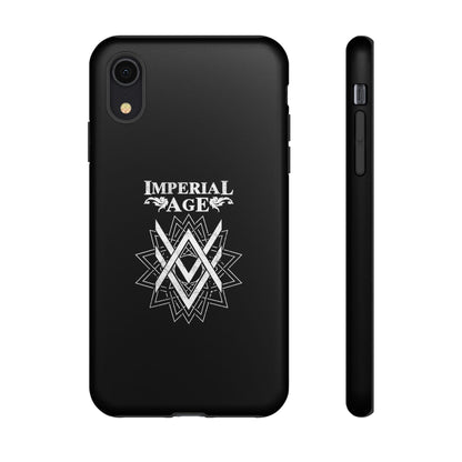 SUMMER COLLECTION - Tough iPhone Case Black (White Print)