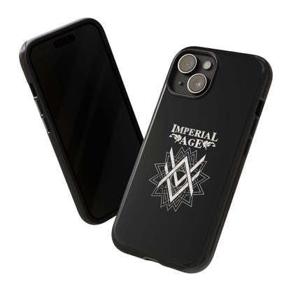 SUMMER COLLECTION - Tough iPhone Case Black (White Print)