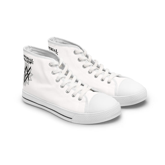 SUMMER COLLECTION - Women's Sneakers White (Black Print)