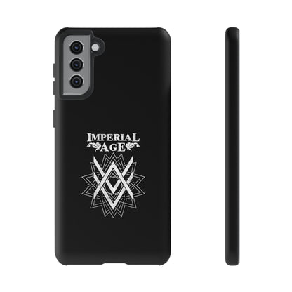 SUMMER COLLECTION - Tough Samsung Galaxy Case Black (White Print)