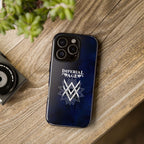 SUMMER COLLECTION - Tough iPhone Case Navy (White Print)