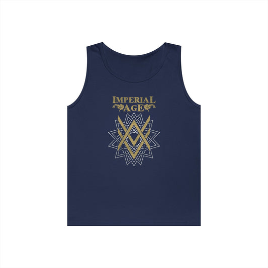 SUMMER COLLECTION - Tank Top (Gold-White/Black Print)