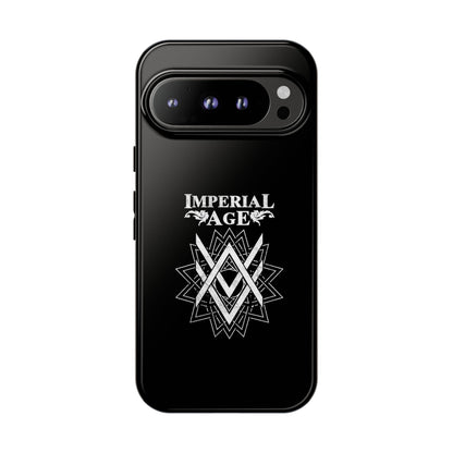 SUMMER COLLECTION - Tough Google Pixel Case Black (White Print)