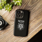 SUMMER COLLECTION - Tough iPhone Case Black (White Print)