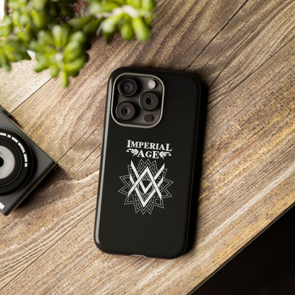 SUMMER COLLECTION - Tough iPhone Case Black (White Print)