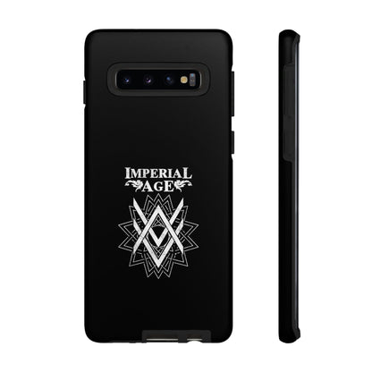 SUMMER COLLECTION - Tough Samsung Galaxy Case Black (White Print)