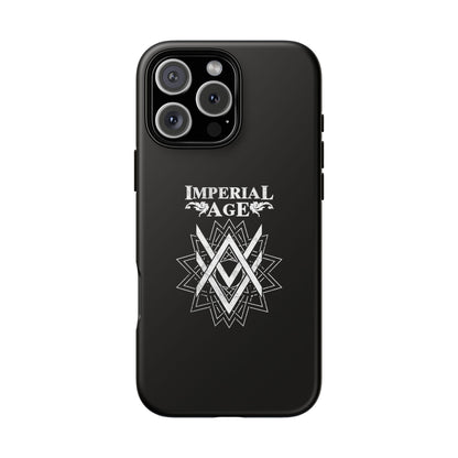 SUMMER COLLECTION - Tough iPhone Case Black (White Print)