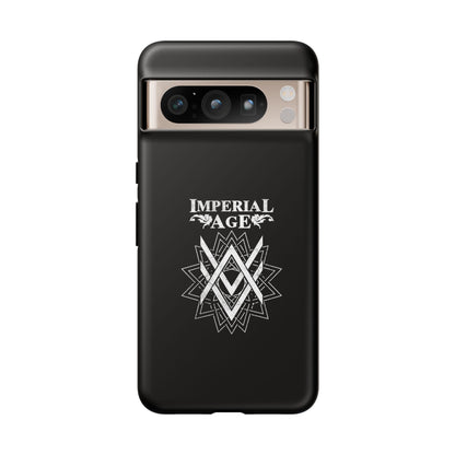 SUMMER COLLECTION - Tough Google Pixel Case Black (White Print)