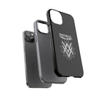 SUMMER COLLECTION - Tough iPhone Case Black (White Print)