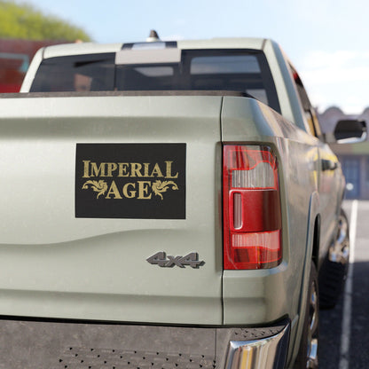 SUMMER COLLECTION - Car Magnets Black (Gold-White Print)