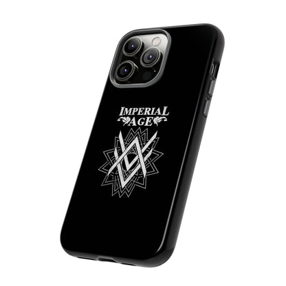 SUMMER COLLECTION - Tough iPhone Case Black (White Print)