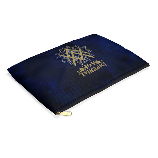 SUMMER COLLECTION - Accessory Pouch Navy (Gold-White Print)