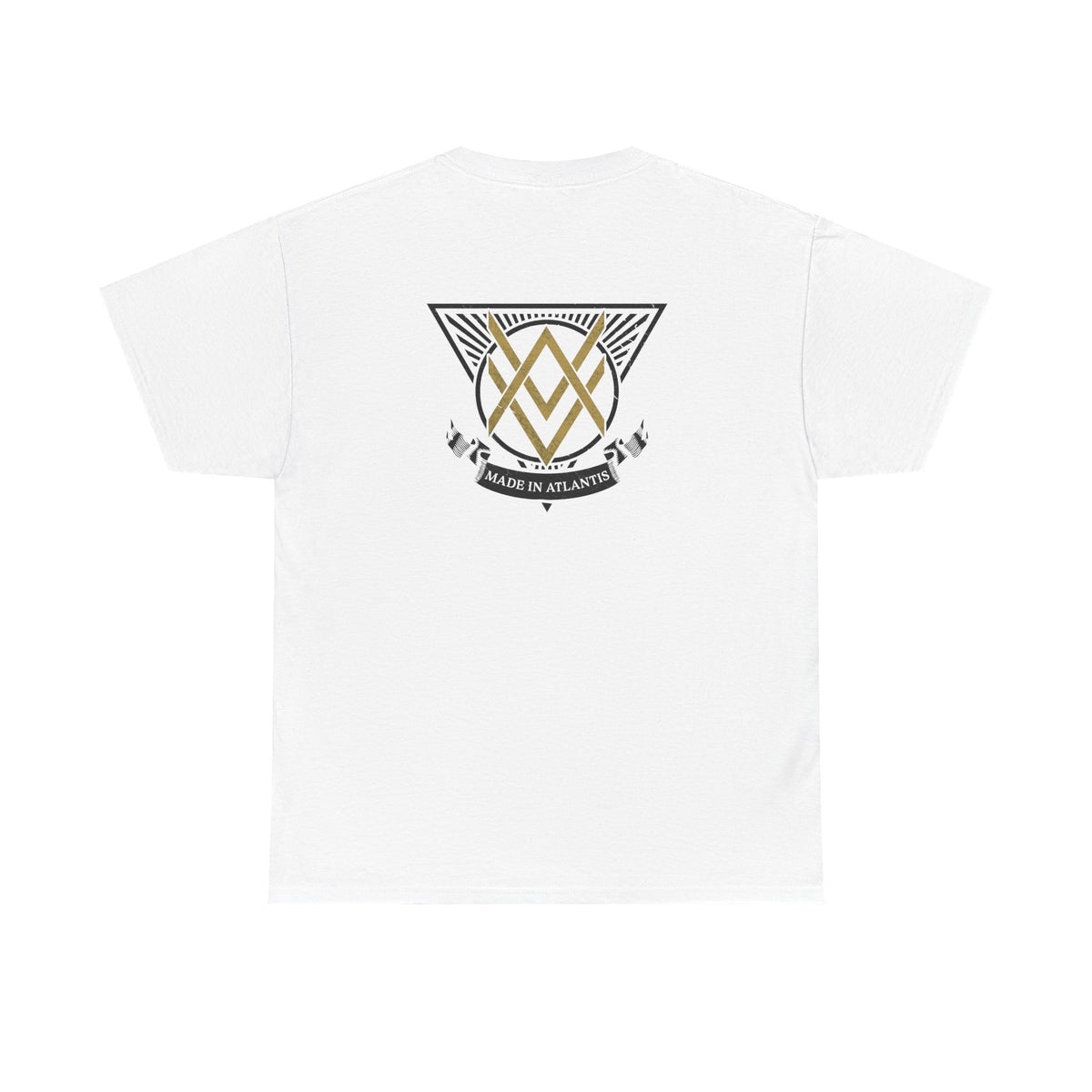 SUMMER COLLECTION - T-Shirt (Gold- White/Black Print)