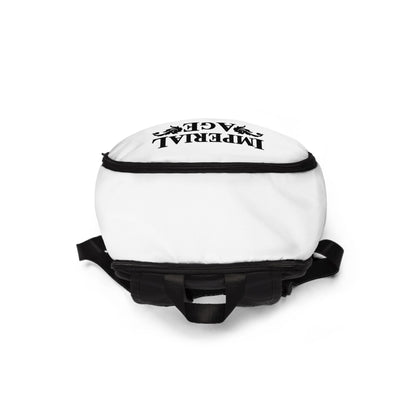 SUMMER COLLECTION - Back Pack White (Black Print)