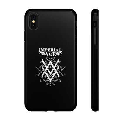 SUMMER COLLECTION - Tough iPhone Case Black (White Print)