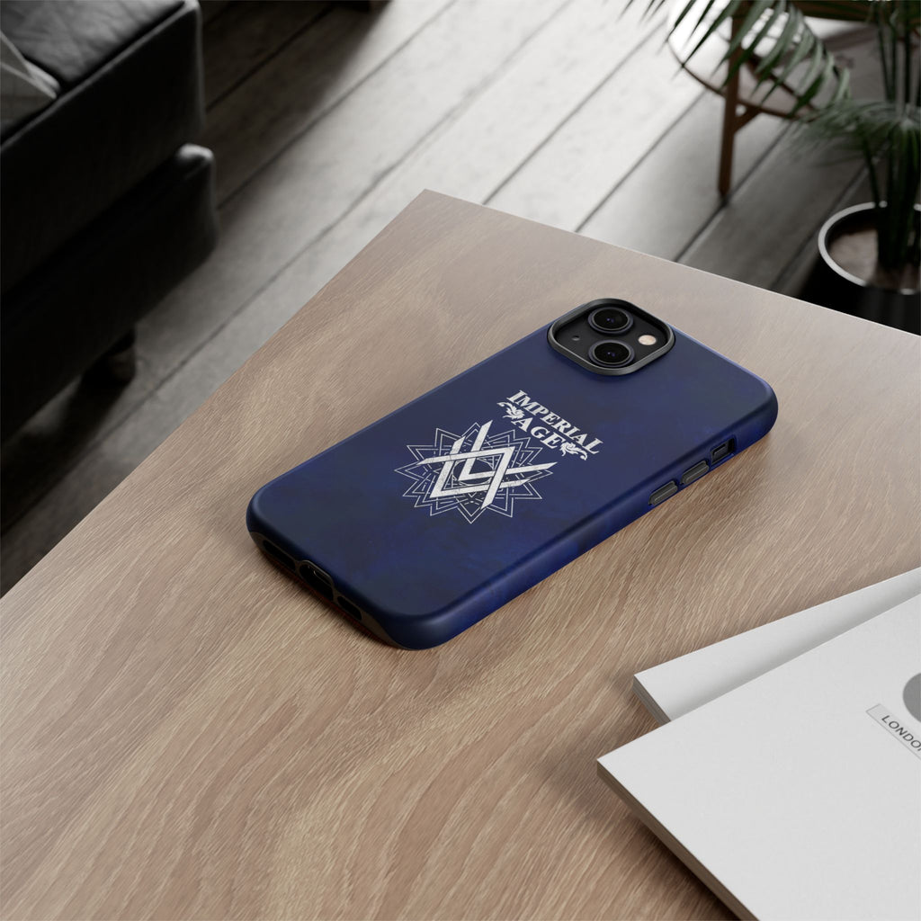 SUMMER COLLECTION - Tough iPhone Case Navy (White Print)