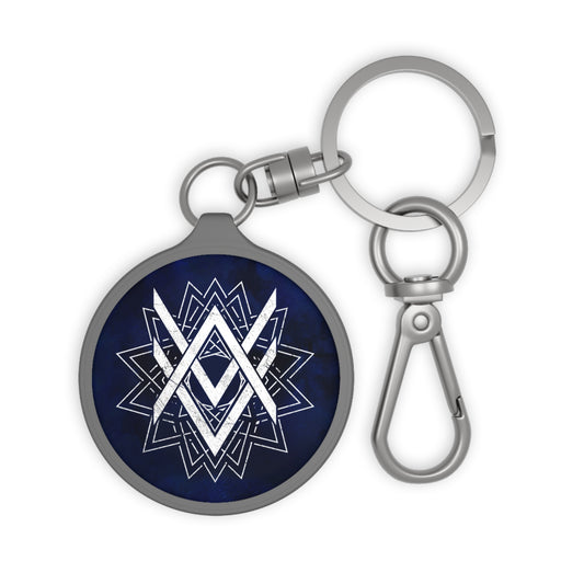 SUMMER COLLECTION - Keyring Tag Navy (White Print)