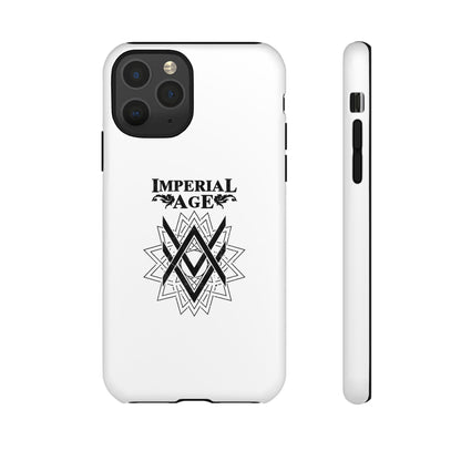 SUMMER COLLECTION - Tough iPhone Case White (Black Print)