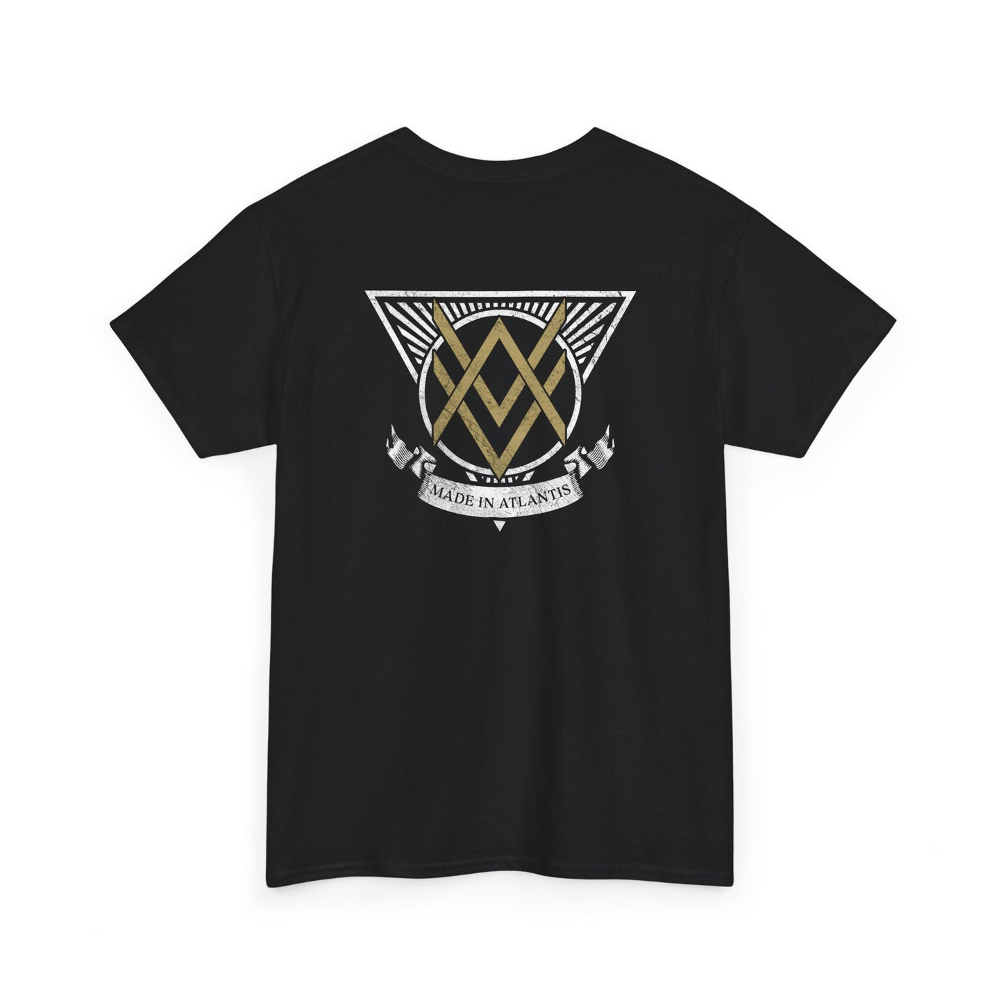 SUMMER COLLECTION - T-Shirt (Gold- White/Black Print)