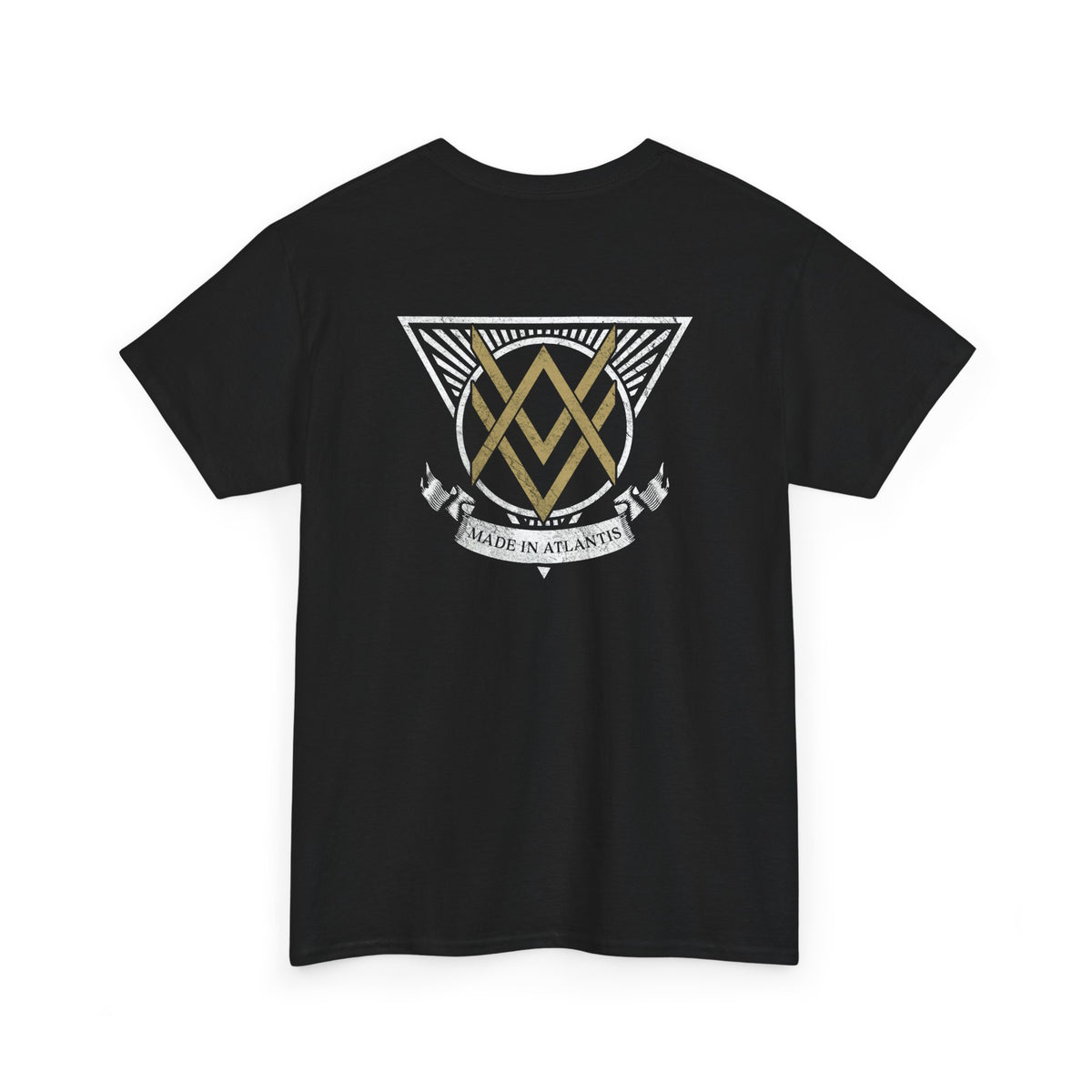 SUMMER COLLECTION - T-Shirt (Gold- White/Black Print)