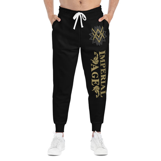 SUMMER COLLECTION - Sweat Pants Black (Gold-White Print)