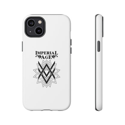 SUMMER COLLECTION - Tough iPhone Case White (Black Print)