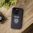 SUMMER COLLECTION - Tough iPhone Case Navy (White Print)