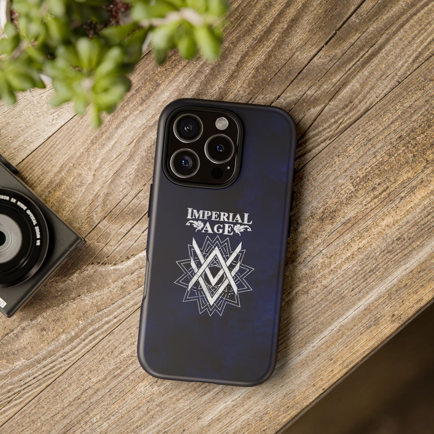 SUMMER COLLECTION - Tough iPhone Case Navy (White Print)