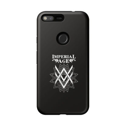 SUMMER COLLECTION - Tough Google Pixel Case Black (White Print)