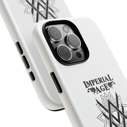 SUMMER COLLECTION - Tough iPhone Case White (Black Print)