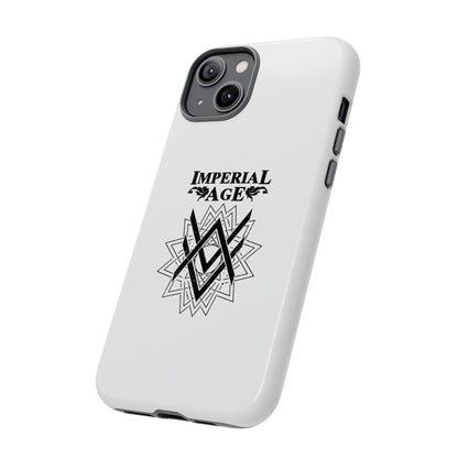 SUMMER COLLECTION - Tough iPhone Case White (Black Print)