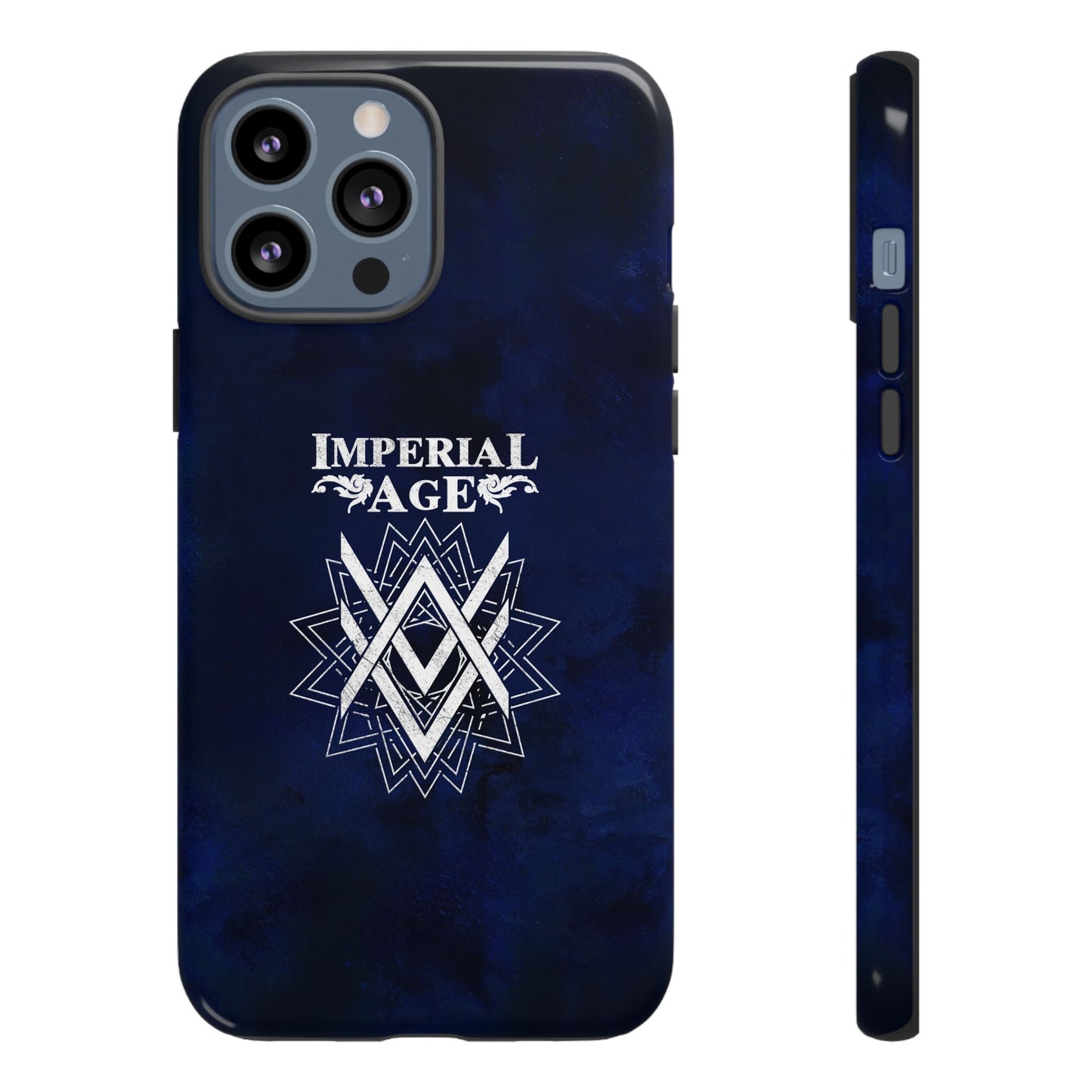 SUMMER COLLECTION - Tough iPhone Case Navy (White Print)