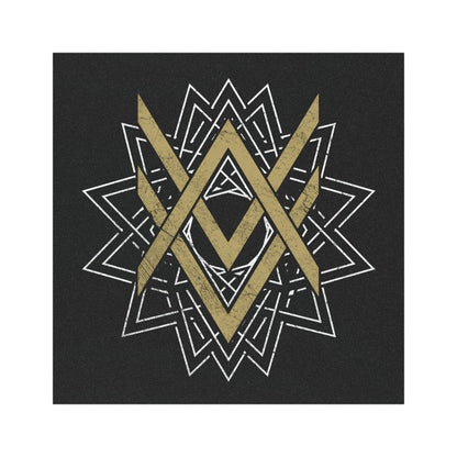 SUMMER COLLECTION - Car Magnets Black (Gold-White Print)