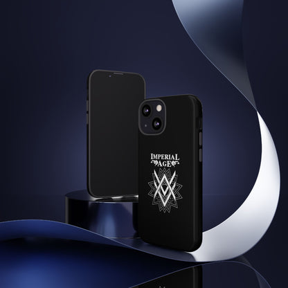 SUMMER COLLECTION - Tough iPhone Case Black (White Print)