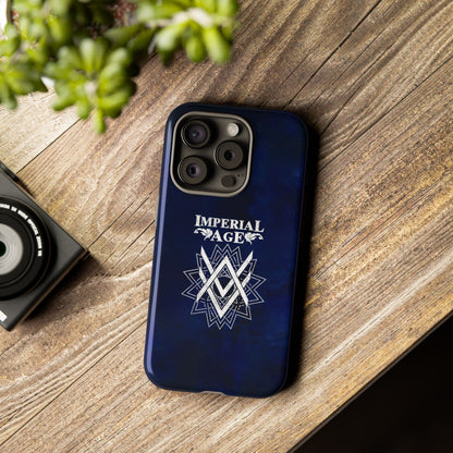 SUMMER COLLECTION - Tough iPhone Case Navy (White Print)