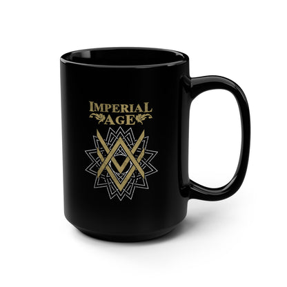 SUMMER COLLECTION - Black Mug 0.44 Black 9Gold-White Print)